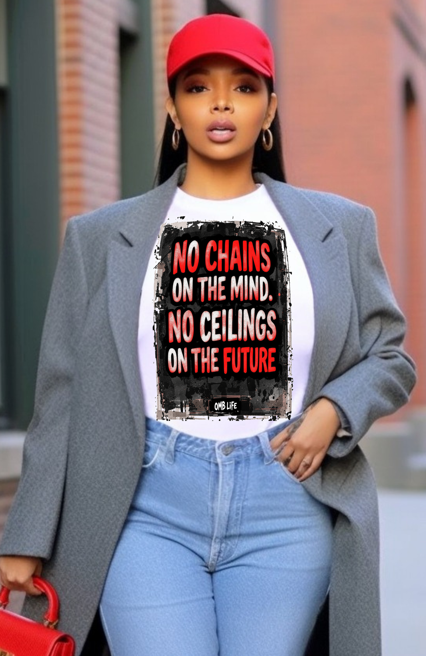 No Chains on the Mind - No Ceiling on the Future Unisex Organic T-Shirt